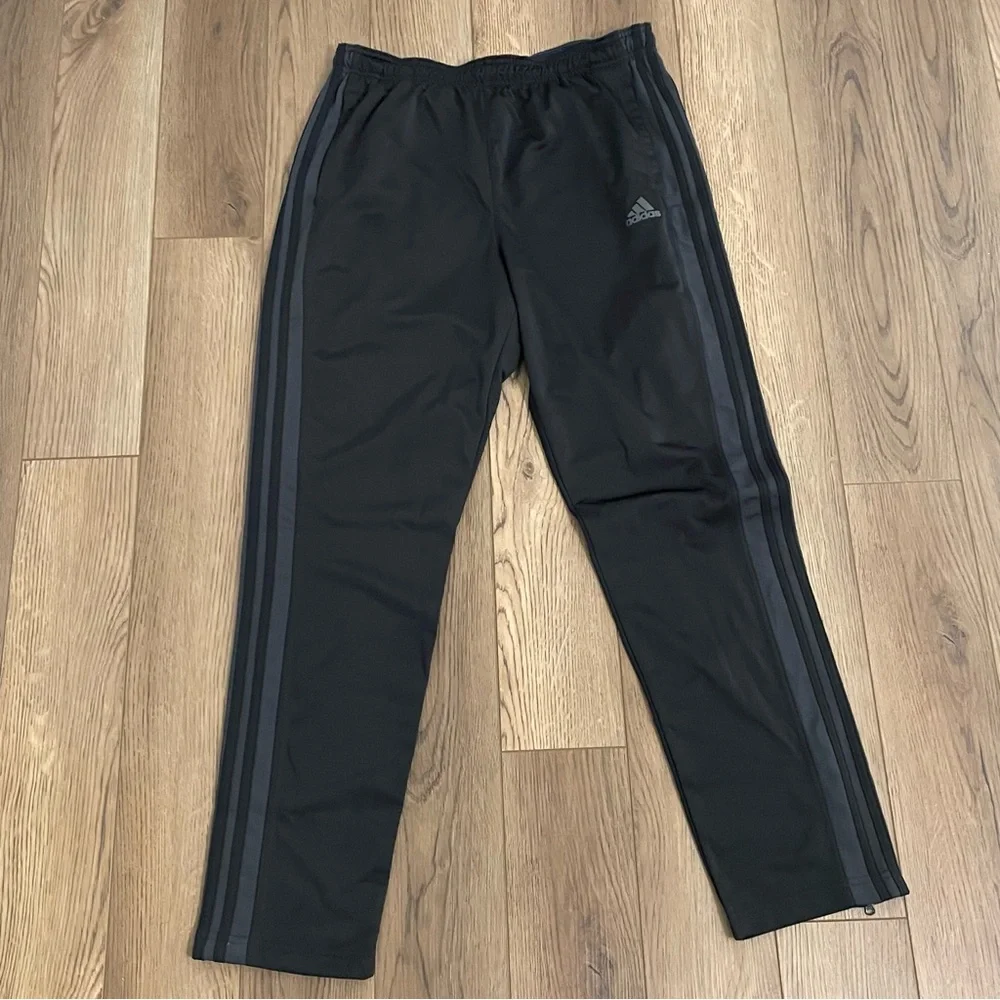 Adidas 3-Stripes Pants in Black on Black
